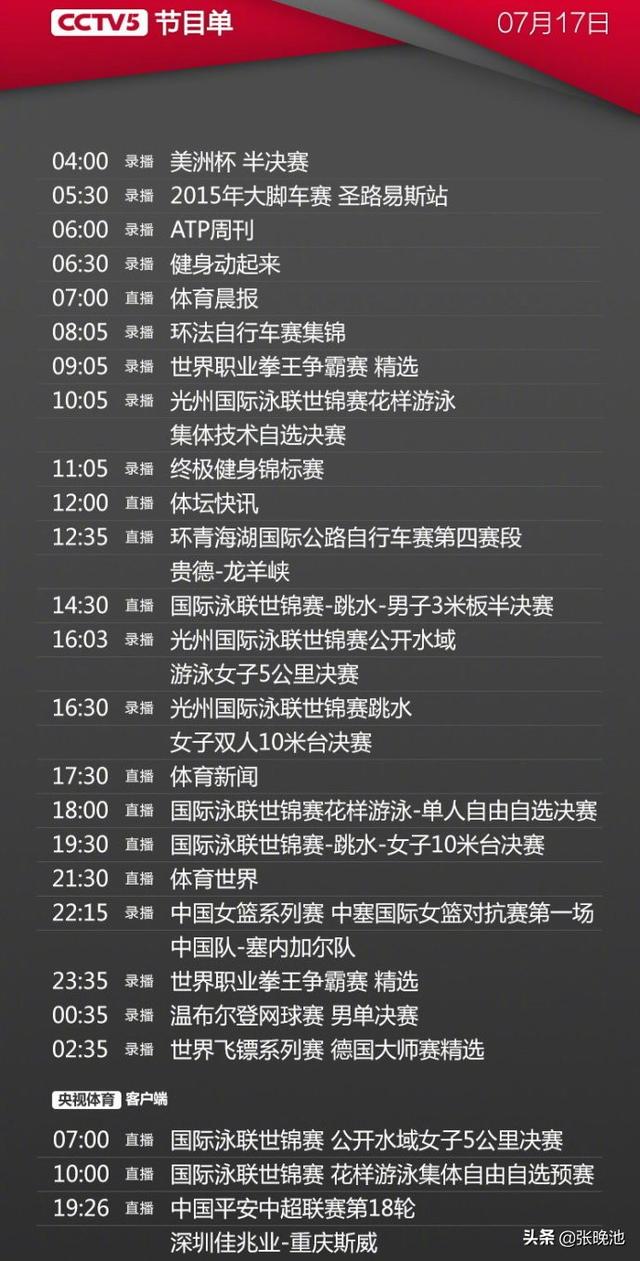 今日央视节目单 CCTV5+直播世界杯亚预赛抽签+中超北京国安VS人和