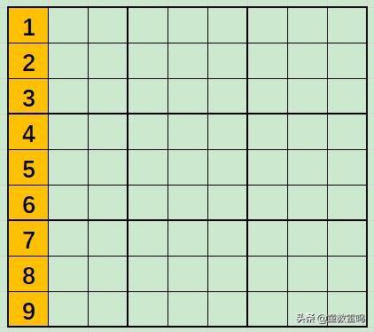 九宫格数独技巧口诀