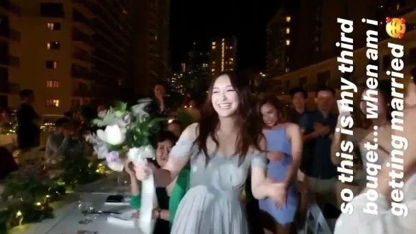 第三次接到花球！30岁TVB人气小花：什么时候才轮到我嫁得出？