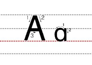 大写字母怎么写在四线三格
