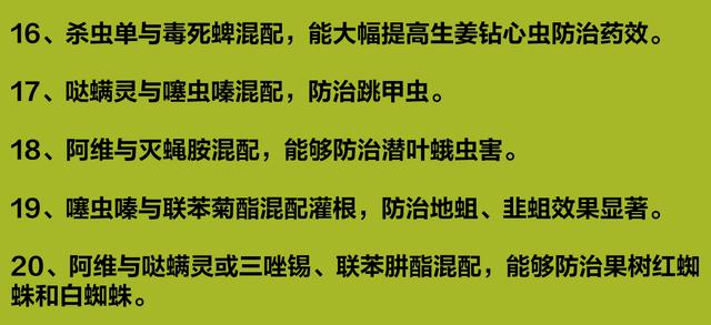 农药怎样混配？这60个经典配方，太实用了5