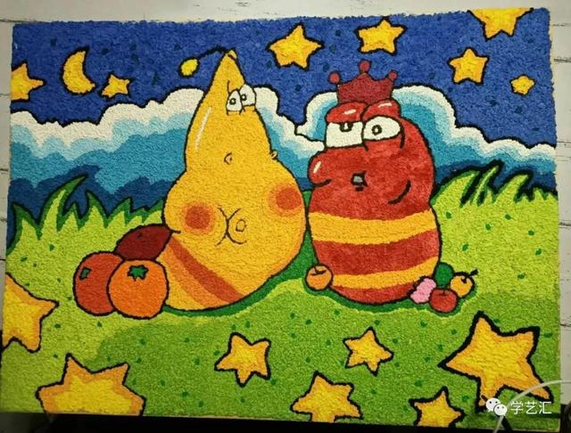 纸浆画简单好看的纸浆画