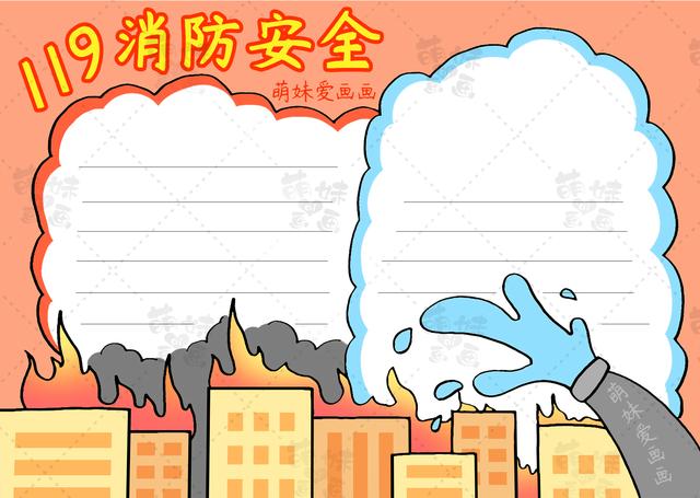 防火手抄报简单又漂亮