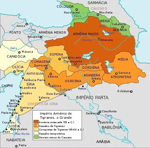 亚美尼亚属于哪个洲（全盛时期的亚美尼亚王国）