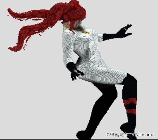 从装束上来看我们就能发现女团舞者的专业性,一身紧身衣和火红的长发