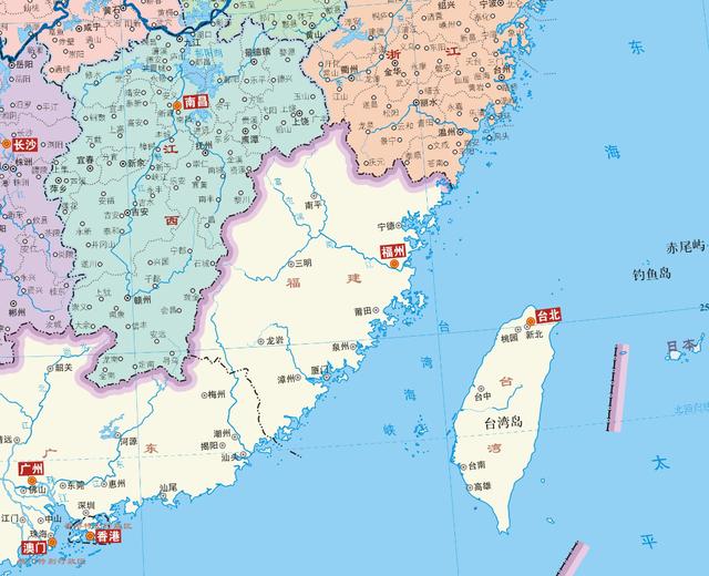 赣江流域图地图图片
