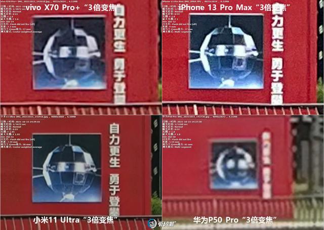 年度之战，iPhone 13 PM、X70 Pro+、华为P50P、小米11U拍照横评