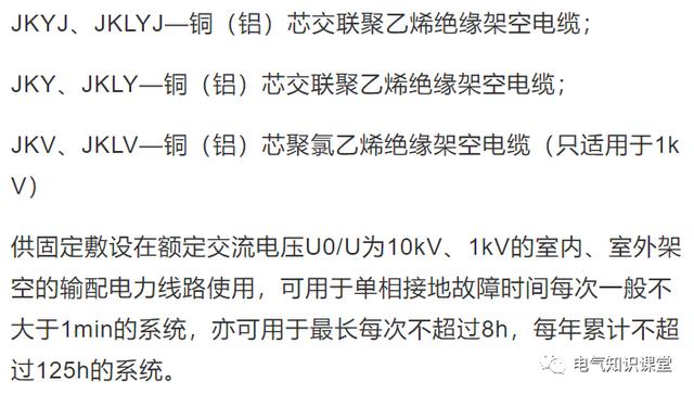 电缆规格型号一览表,电缆规格表