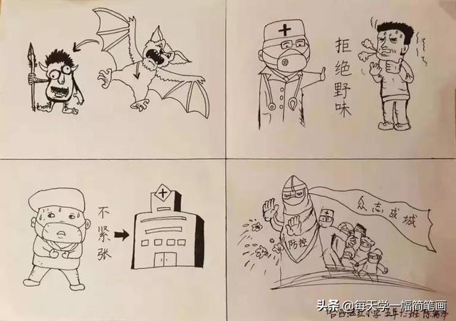 学生们希望通过连环画,让大家了解防疫常识,做到防控疫情从我做起.
