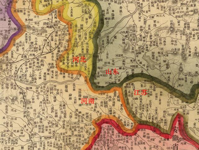 今天，从河北到江苏需经2省4市7县，但在100年前却仅需穿越1省3县