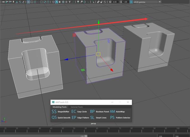 maya四边面三角化