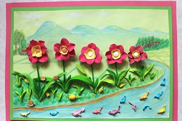 超轻粘土平面创意画春节(创意新年手工粘土画)_手工miao