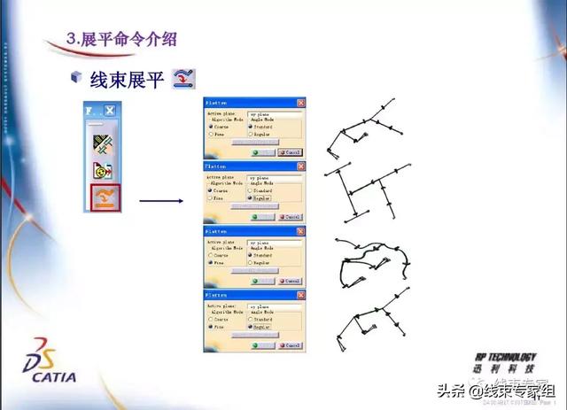 ug展平工程图折弯线很乱