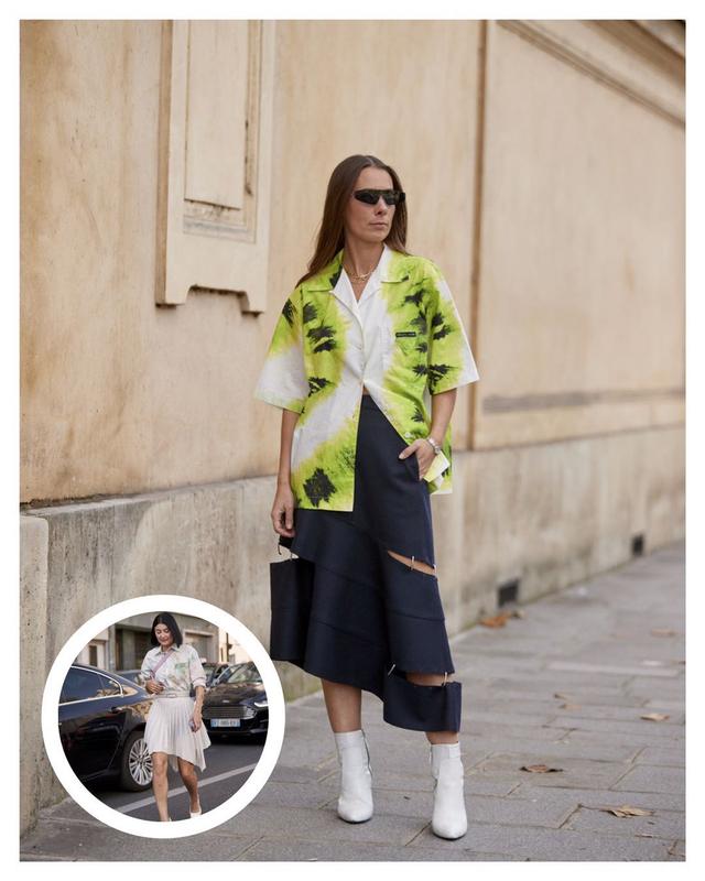 原宿风扎染短袖配什么裤子(蓝色系扎染t恤穿搭)