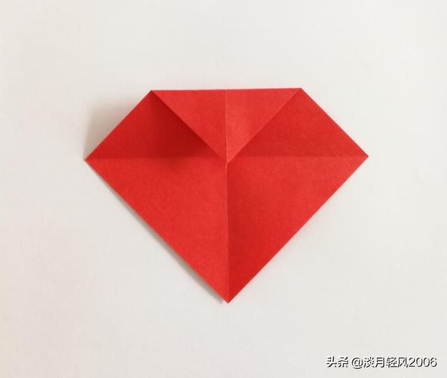 如何折爱心,如何折爱心长方形纸