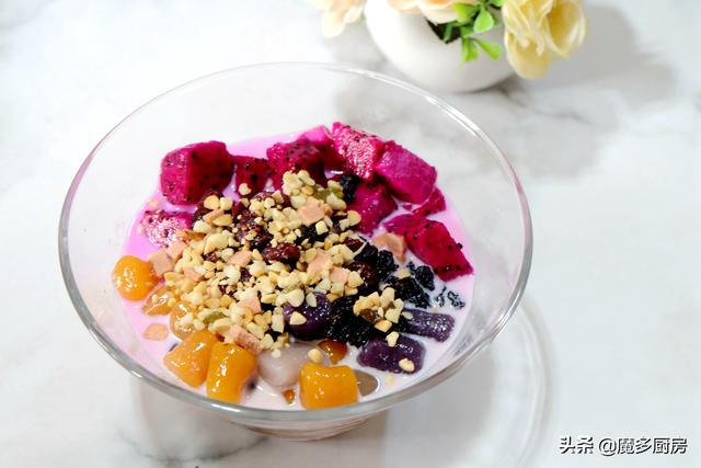 女儿要吃冰粉，妈妈第一次动手做，没想到这么简单，太好吃了