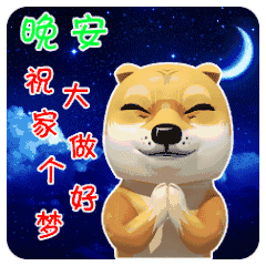 晚安动画表情包适合群发睡前晚安问候 简短的一句话插图(7)