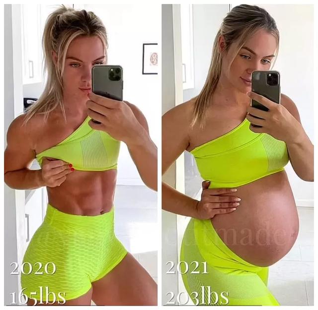 8个月身孕宝妈坚持健身，杠铃深蹲超140公斤，结果被网友们炮轰了