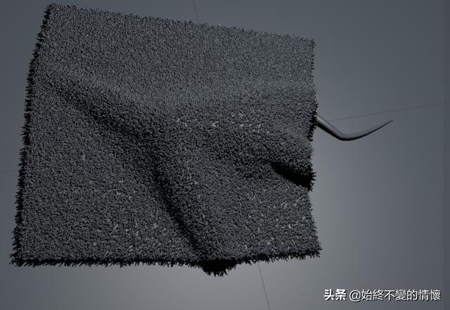 C4D自学笔记21-利用毛发做老鼠藏在地毯下