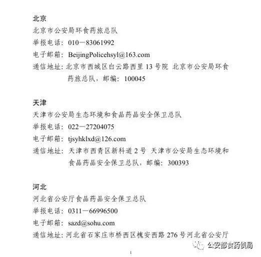 两部委出招打击假劣农资犯罪，全国各省级公安机关监督举报电话公布！2