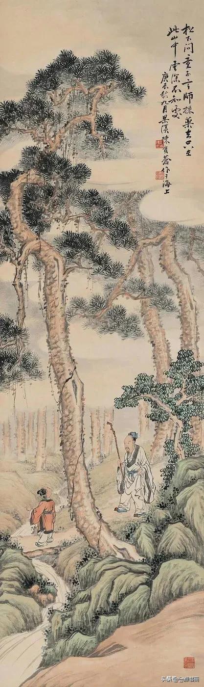 松下问童子全诗（松下问童子绘画）