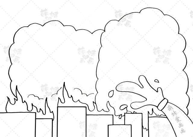 消防车简笔画图片大全