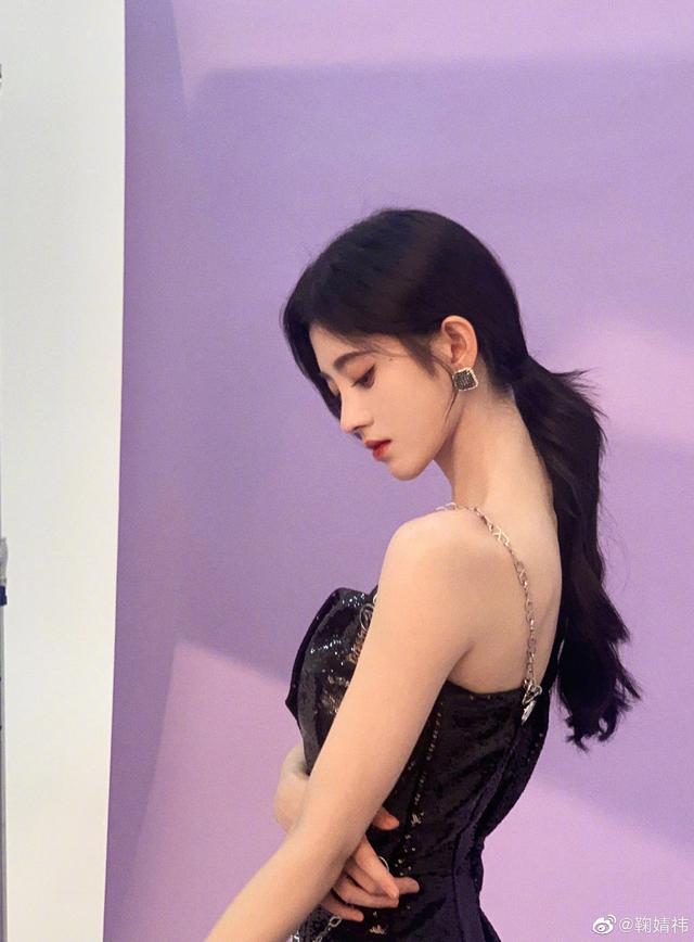 鞠婧祎扎马尾的样子鞠婧祎扎高马尾的照片