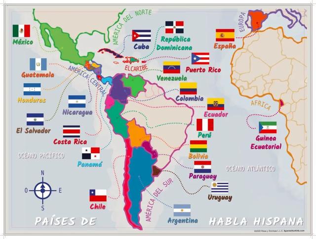 墨西哥说什么语言，说西班牙语的国家都有哪些？
