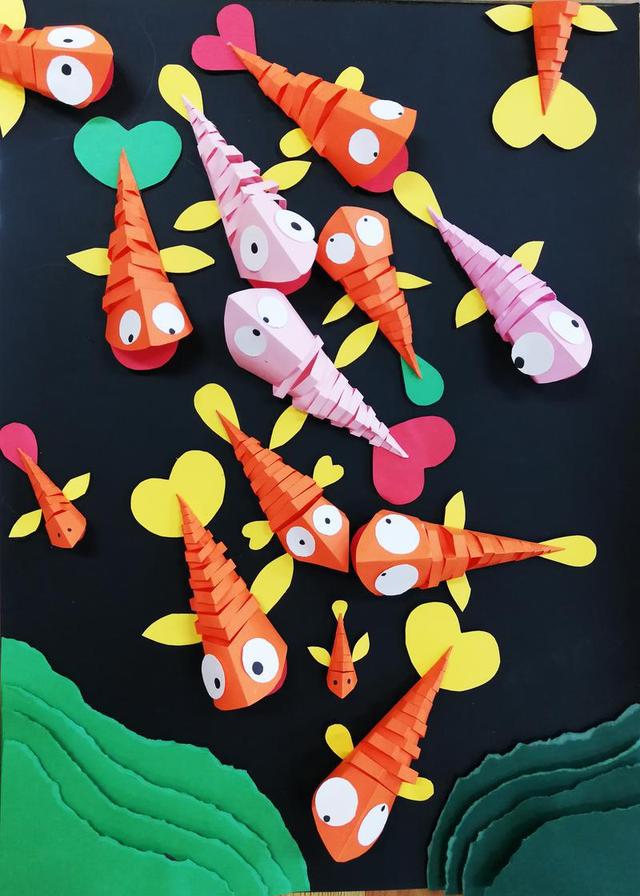 小学生彩纸风景(小学生120张彩纸)_手工miao