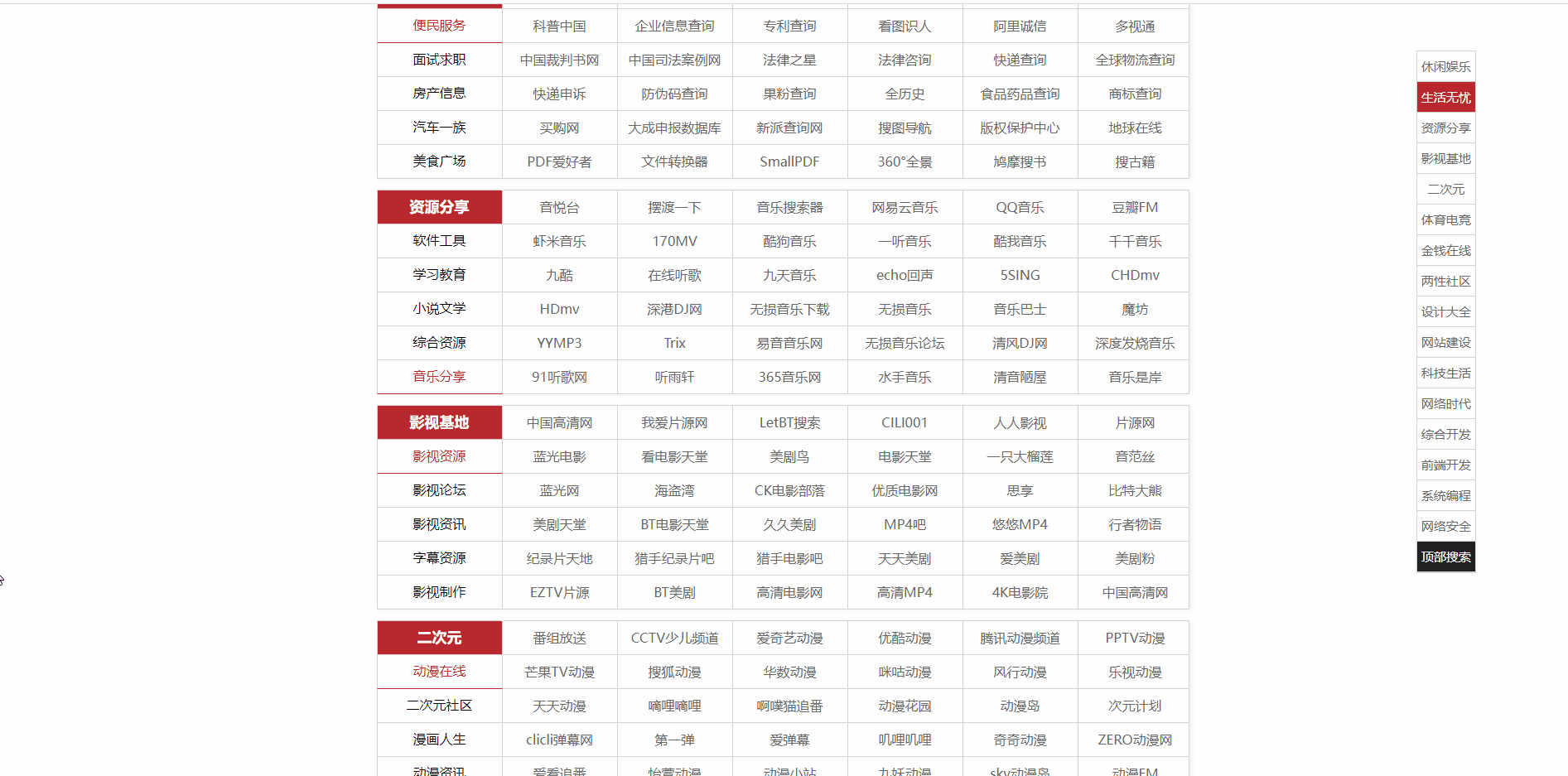 两个宝藏级万能资源合集导航网站，没有找不到的资源，赶紧收藏