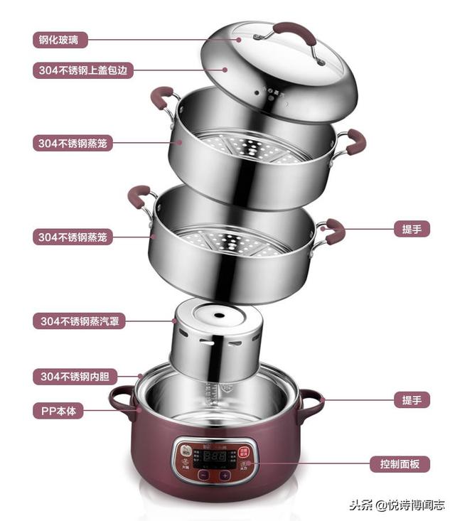 小熊电蒸锅