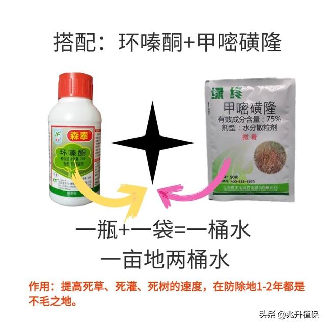 环嗪酮杀树灭灌使用的综合技术