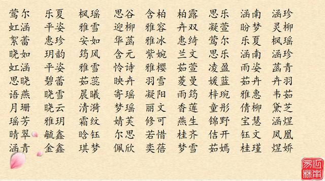 好听稀少的名字