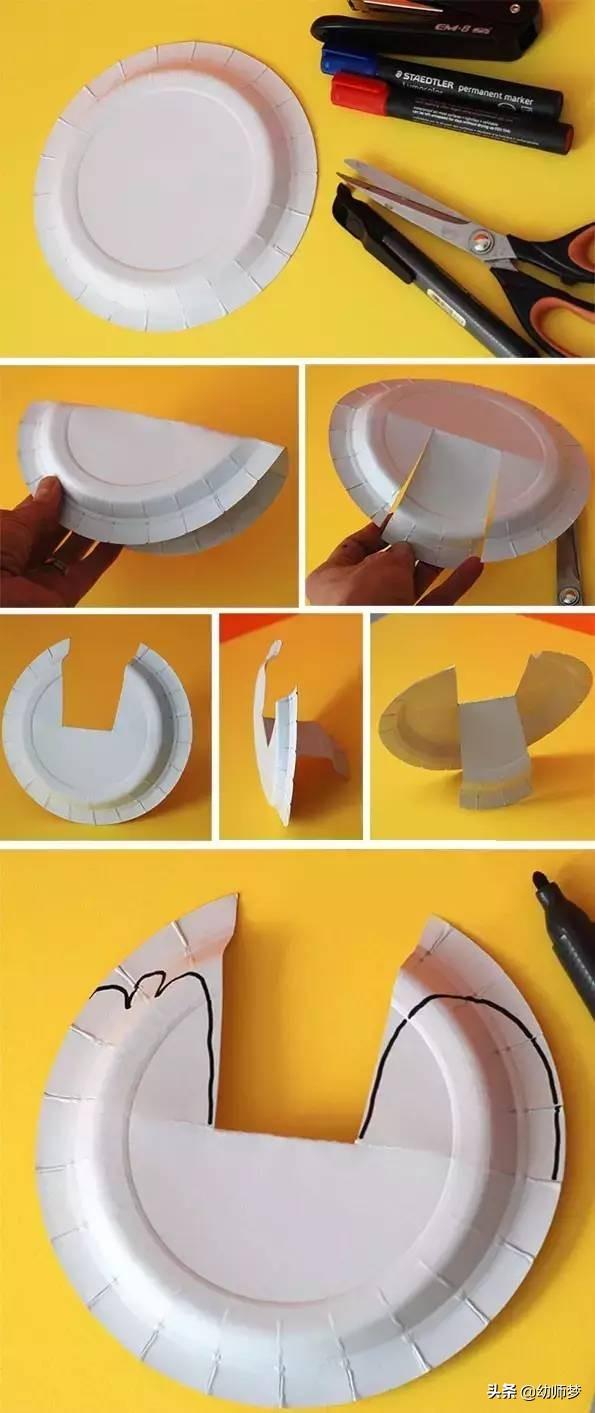 制作纸盘子简单方法图片