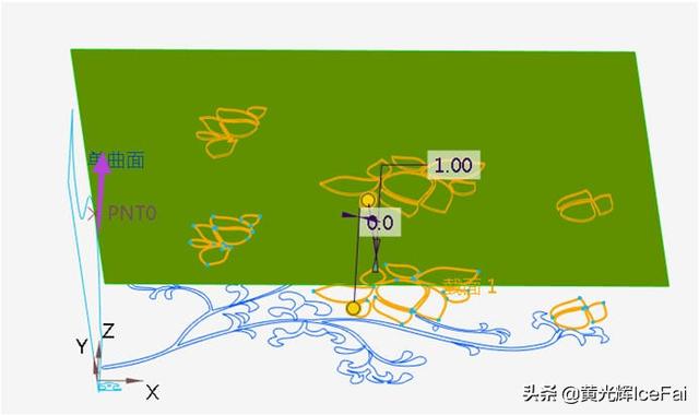 proe工程图曲面展平折弯线