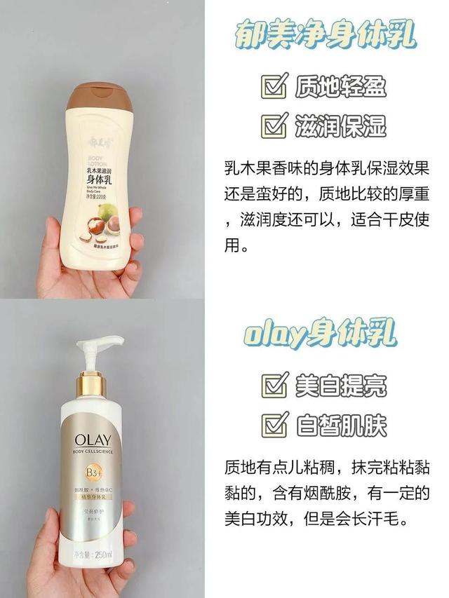 身体乳美白的推荐