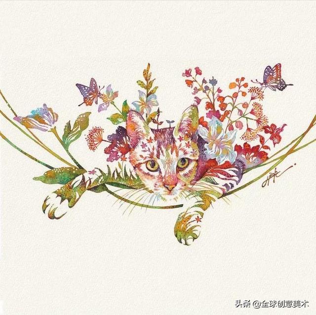 一个用 花 画 动物 的浪漫艺术家 Zh中文网