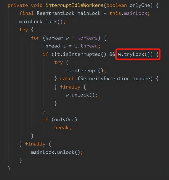 面试官：你给我说一下线程池里面的几个锁吧