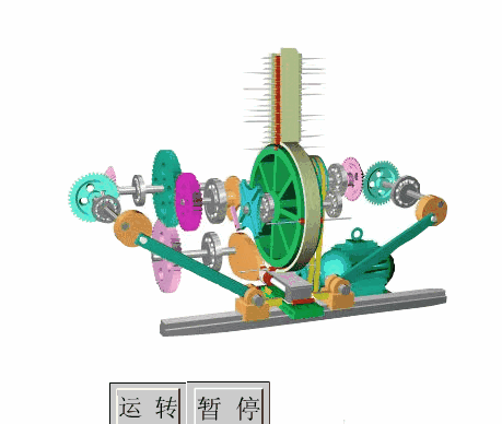鄂式破破碎机结构符号简图