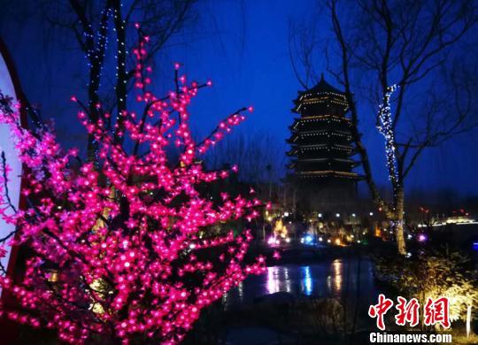 宁夏工程灯光展举行