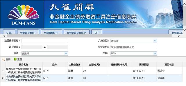 华为发行30亿债券「华为资金链」