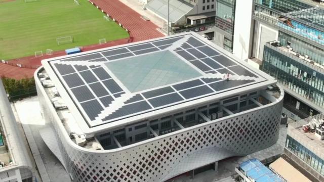 上海光伏节能环保松江体育馆屋顶光伏发电