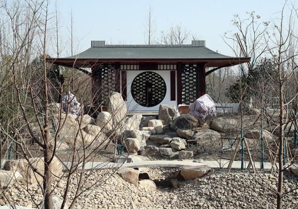 崇明花博会福建展园主体工程完工