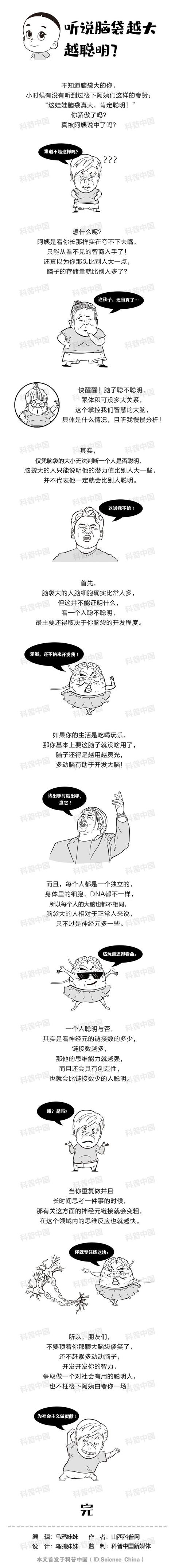 脑袋越大越聪明？不不不，真正聪明的脑袋长这样…