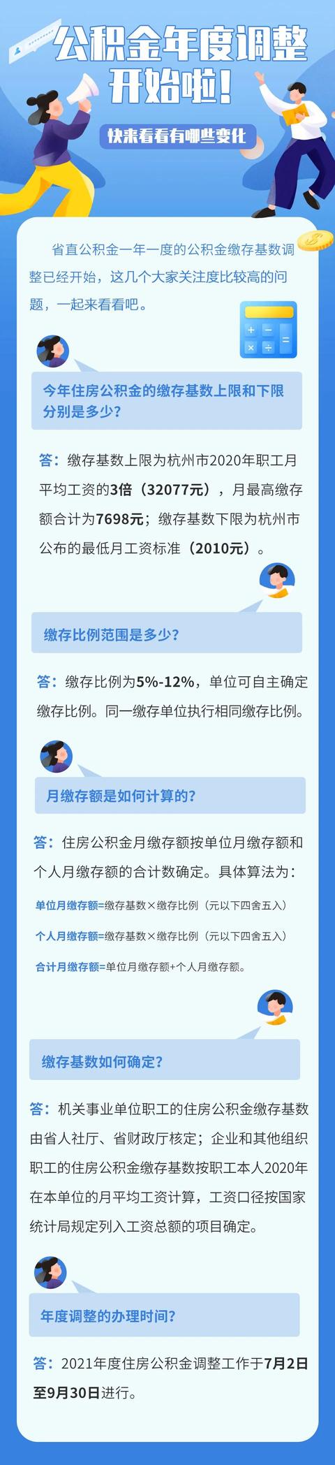 浙江公积金几月份调整「公积金缴存基数8000是意思」