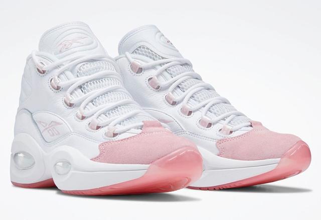 罕见粉色装扮 全新reebok Question Mid 官图曝光 Go游戏