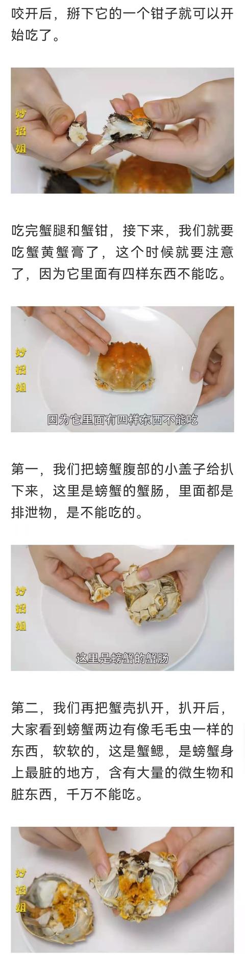 吃螃蟹不能吃什么