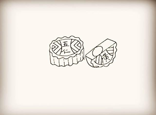 月饼简笔画图片简单（中秋节简笔画月饼怎么画）