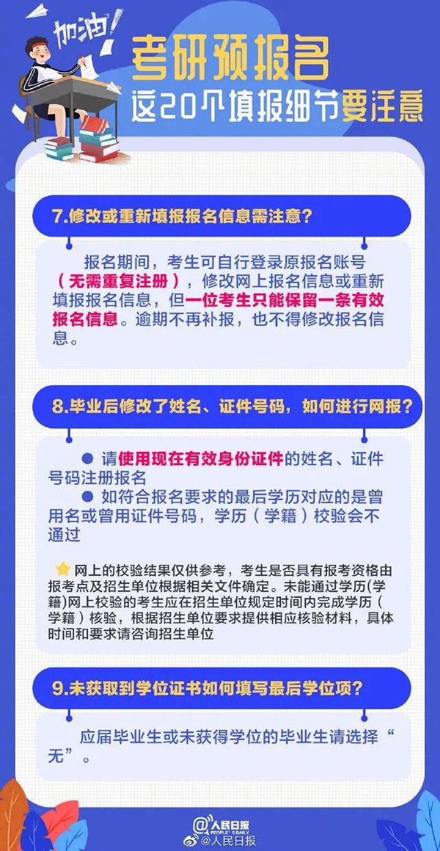 2022考研开始预报名啦!这些信息要注意