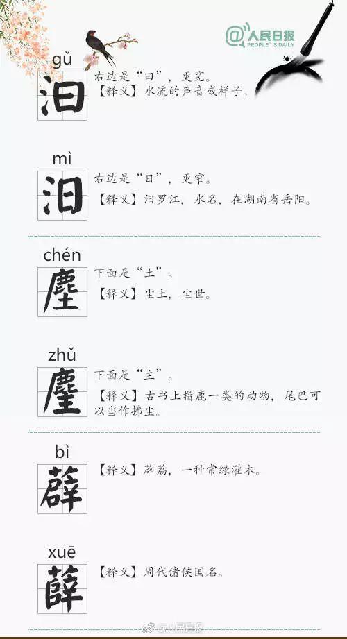 这些“双胞胎”汉字，你的学生、你的孩子都能分清吗？